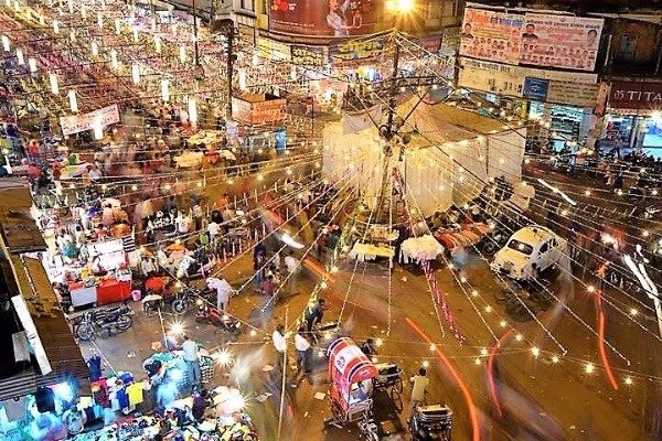 Night Street Shopping at Aminabad Market
