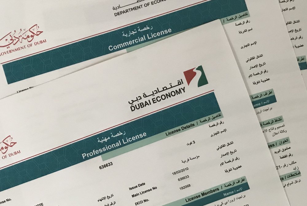 Dubai Government Provides Commercial Activity Licenses And Registration