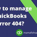 QuickBooks error 404