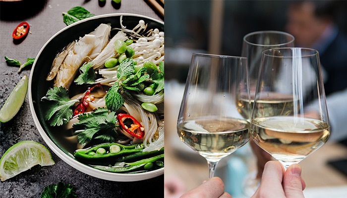 White Wine and Thai Food