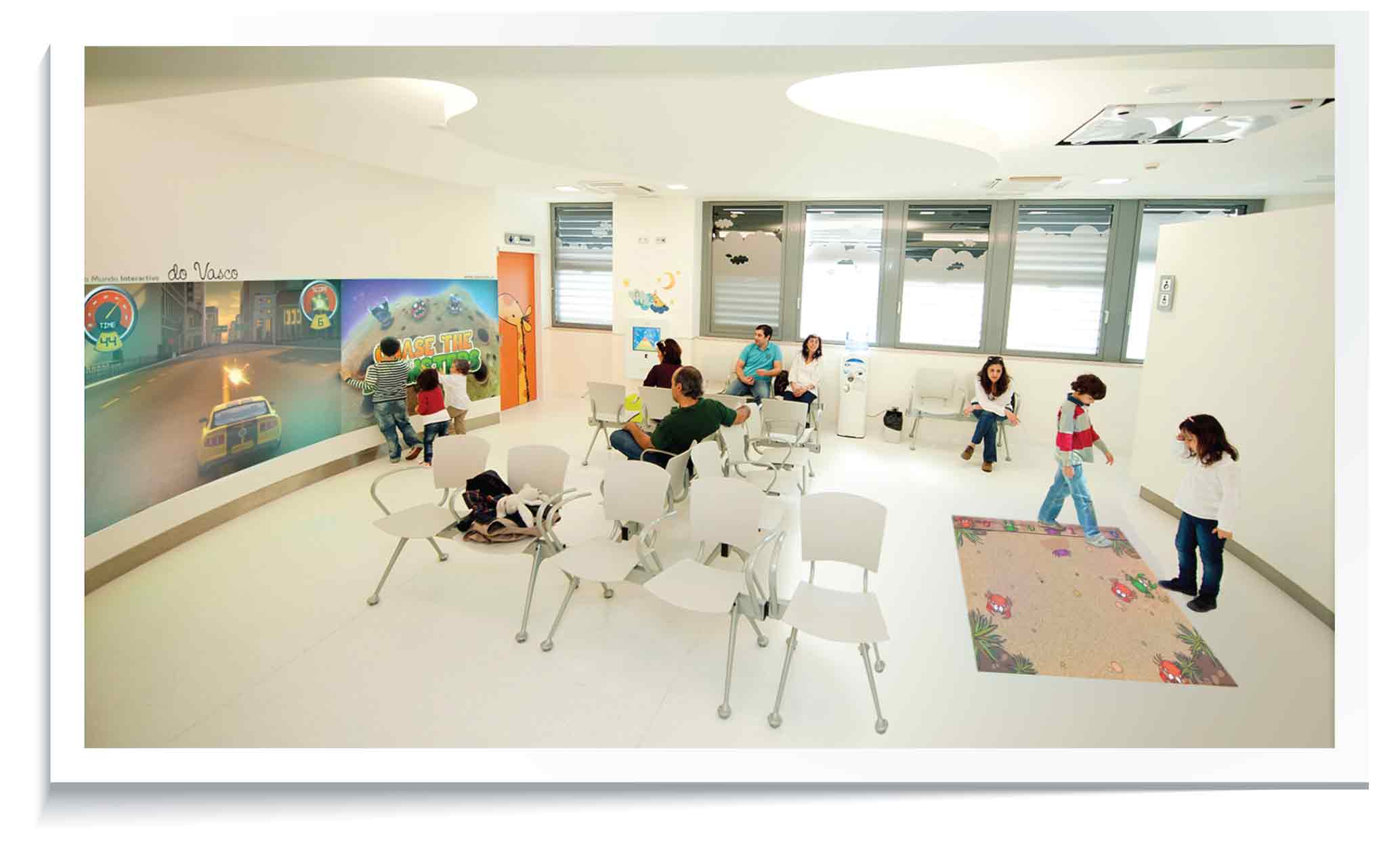 Beyond Entertainment: Interactive Floor & Wall Systems as Therapeutic Tools in Pediatric Waiting Rooms
