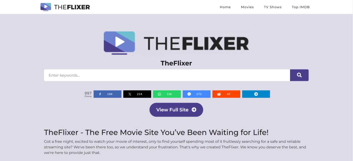 TheFlixer A Gateway to Free Movie Streaming and its Similar Sites