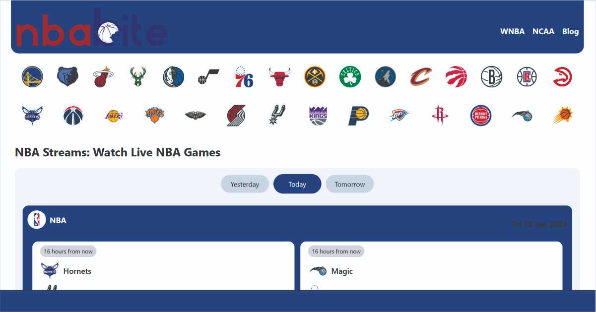 NBABITE Your One-Stop Solution To Free NBA Live Streams!