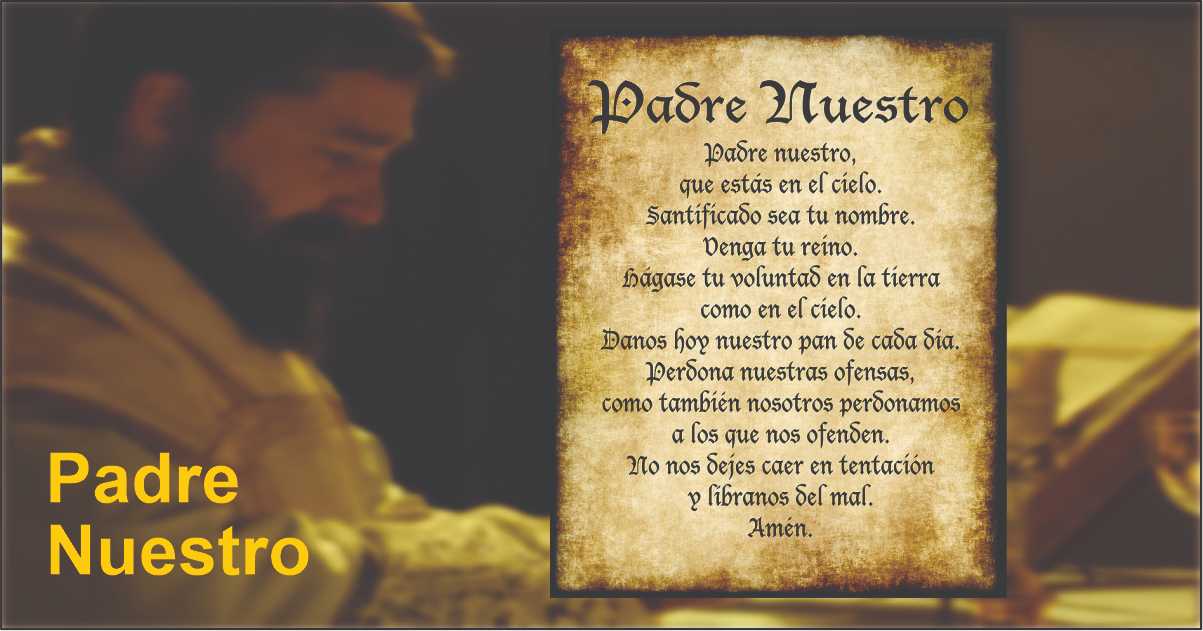 Padre Nuestro Spanish Version of Lord’s Prayer (Our Father)