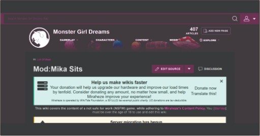 What is the Availability of Monster Girl Dreams Mods