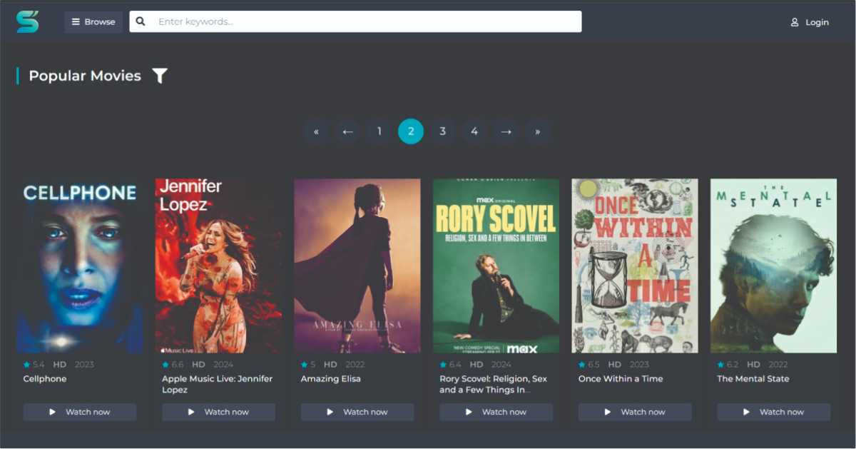 Sflix: Heaven for Online Movie Streamers
