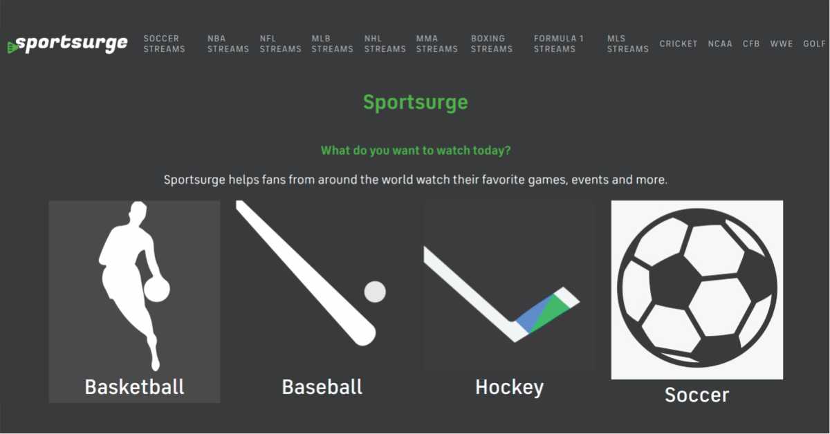 Sportssurge Free Streaming Platform For Sports