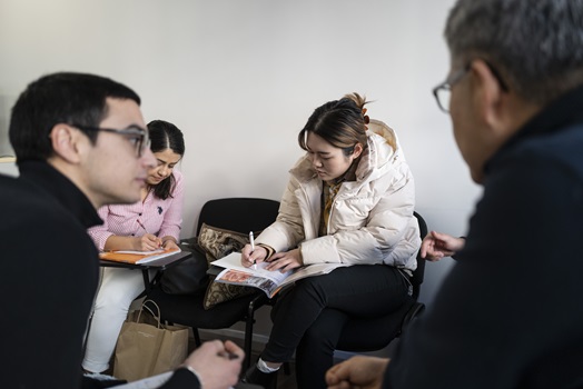 Who benefits from evening language courses